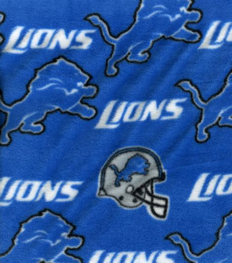 detroit lions fleece material